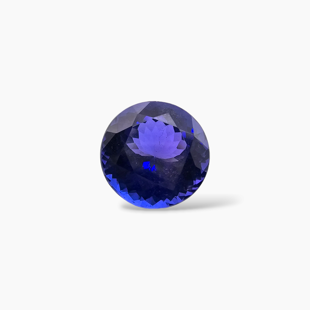buy Natural Blue Tanzanite Stone 4.58 Carats Round Cut (10 mm)