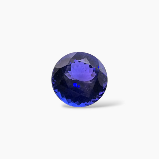 buy Natural Blue Tanzanite Stone 4.58 Carats Round Cut (10 mm)