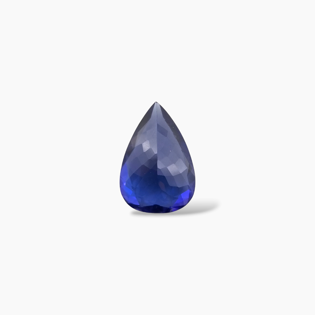 shop Natural Blue Tanzanite Stone 6.3 Carats Pear Cut (15.7 x 10.5 mm)