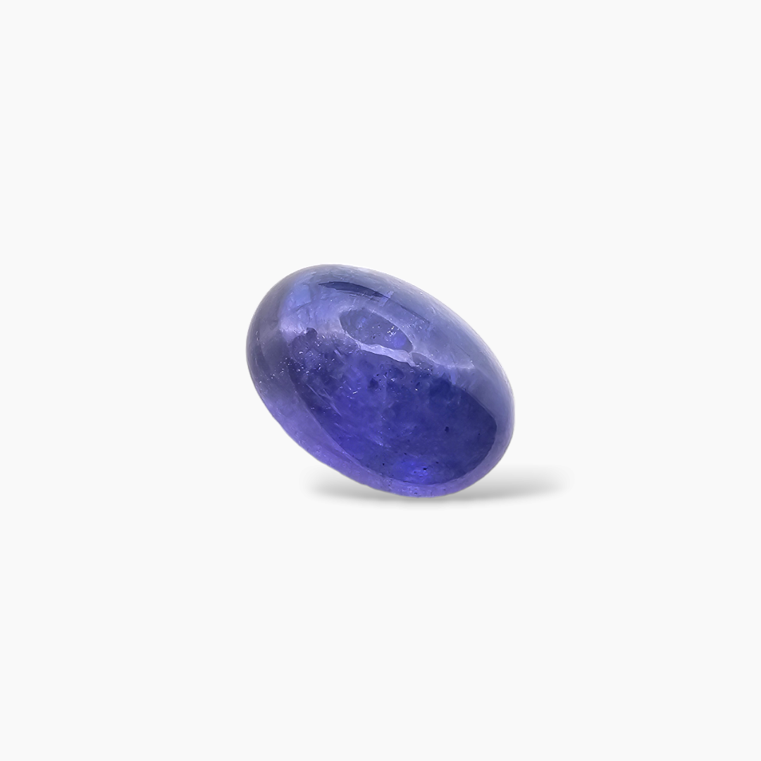 online Natural Blue Tanzanite Stone 16.67 Carats Cabochon Cut (16.5 x 11.7 mm)