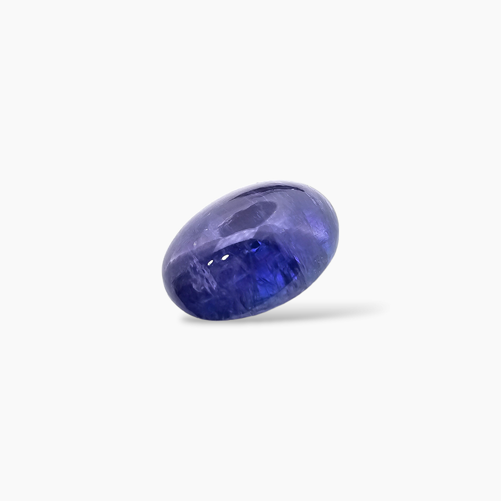 shop Natural Blue Tanzanite Stone 30.58 Carats Cabochon Cut (22 x 15.5 mm)