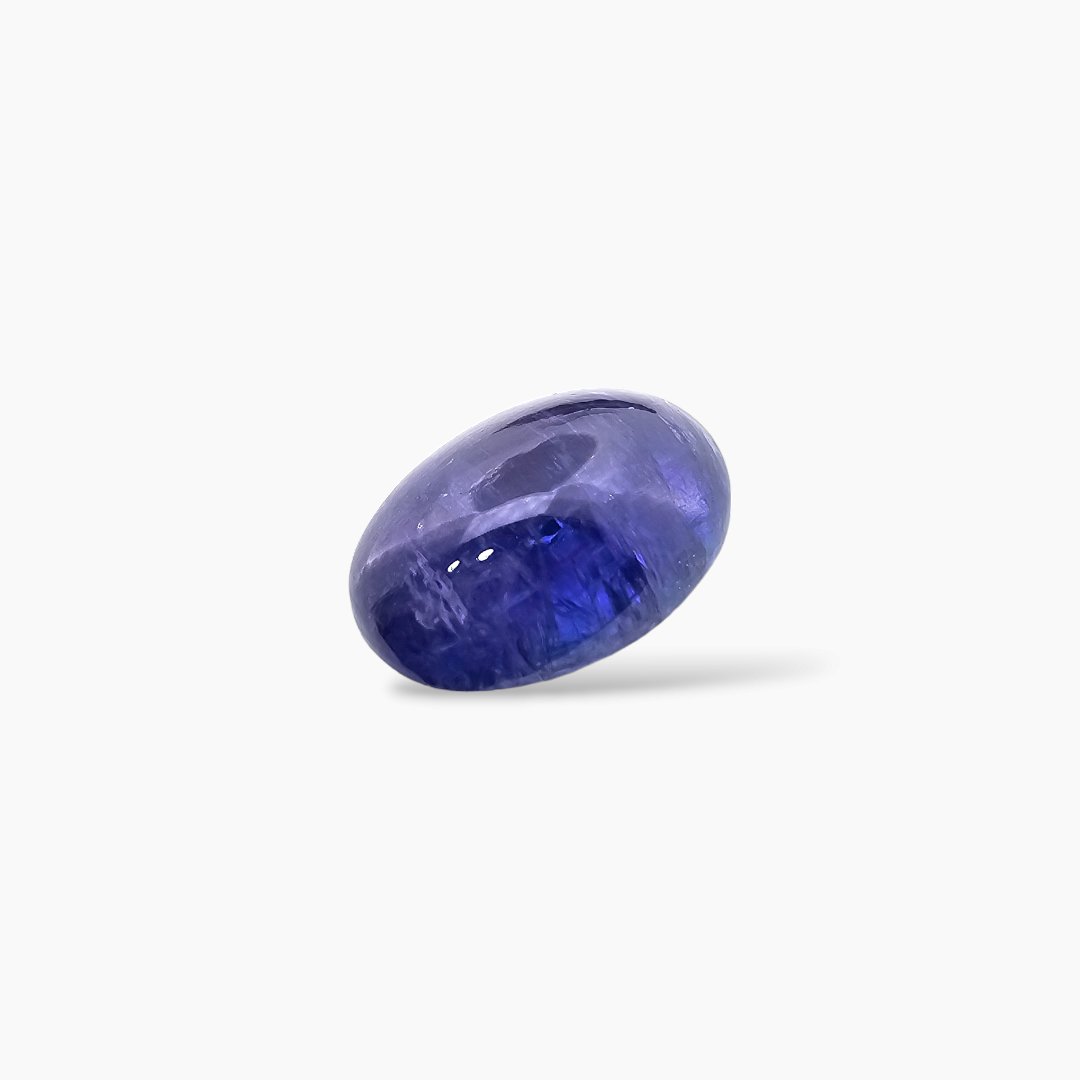 shop Natural Blue Tanzanite Stone 30.58 Carats Cabochon Cut (22 x 15.5 mm)