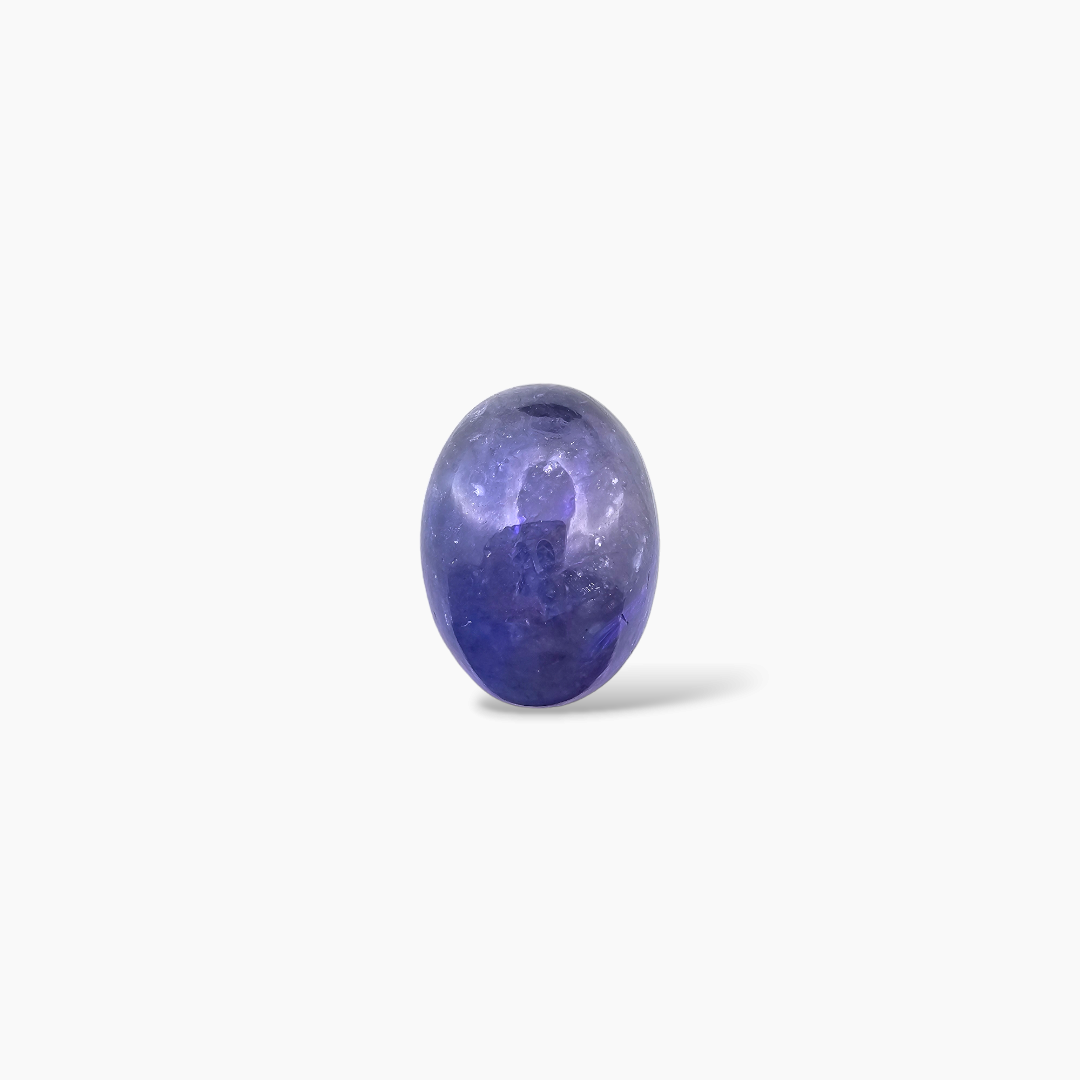 buy Natural Blue Tanzanite Stone 19.66 Carats Cabochon Cut (17.4 x 13 mm)