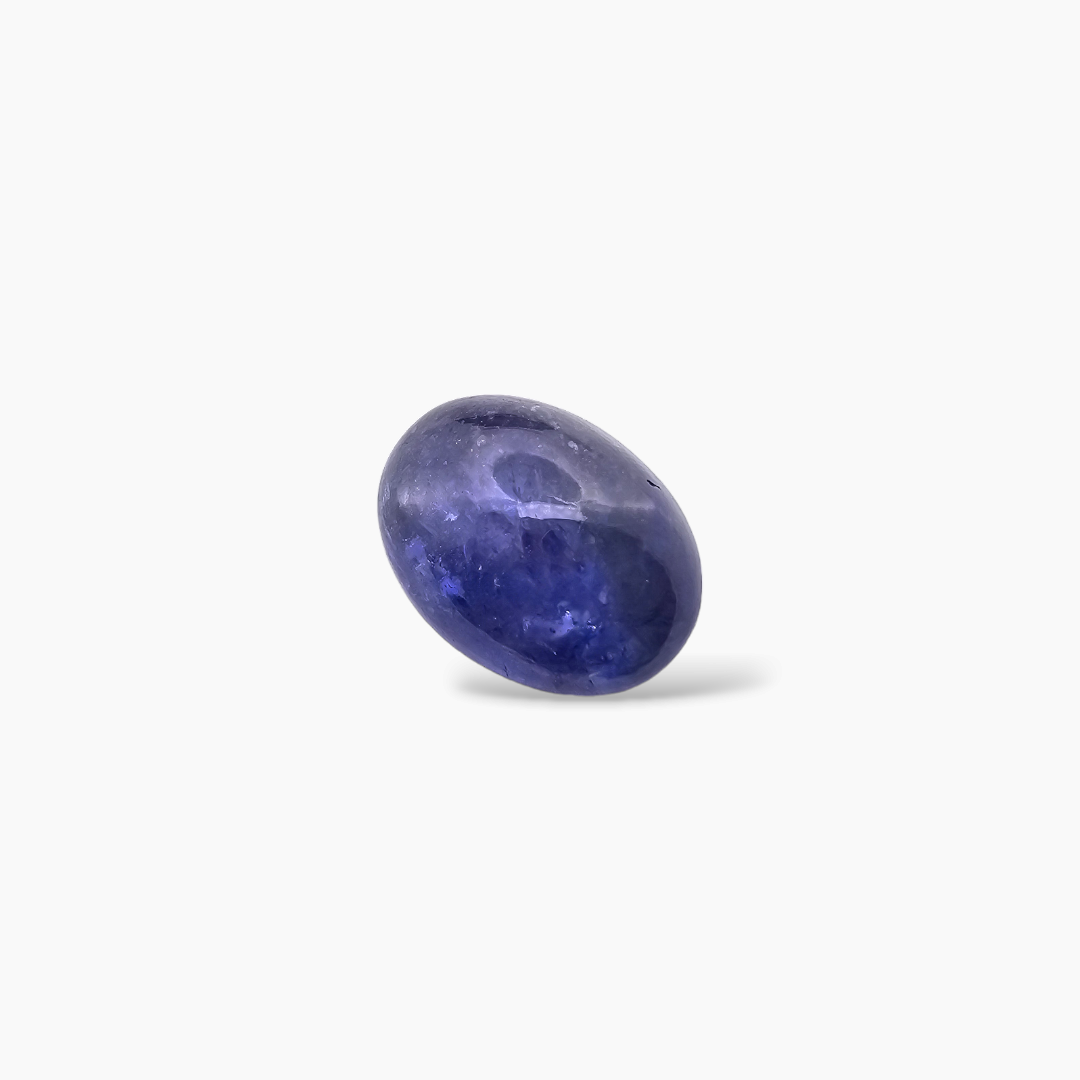 Natural Blue Tanzanite Stone 19.66 Carats Cabochon Cut (17.4 x 13 mm)