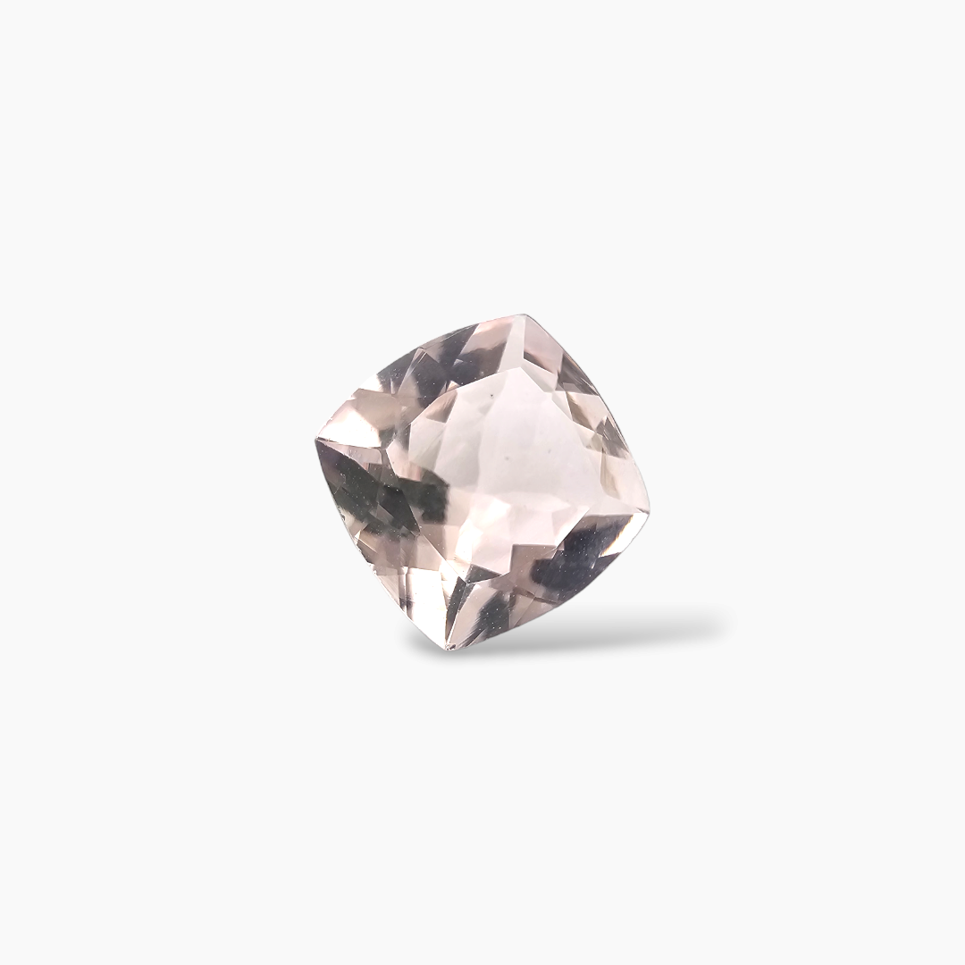 shop Natural Pink Morganite Stone 1.63 Carats Cushion Cut (8 mm)