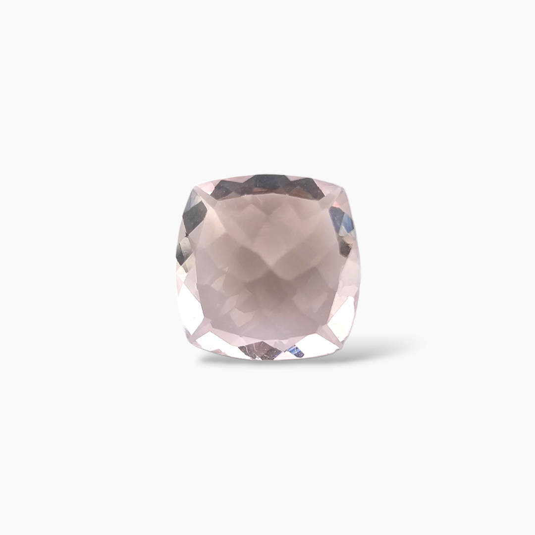 loose Natural Pink Morganite Stone 1.63 Carats Cushion Cut (8 mm)