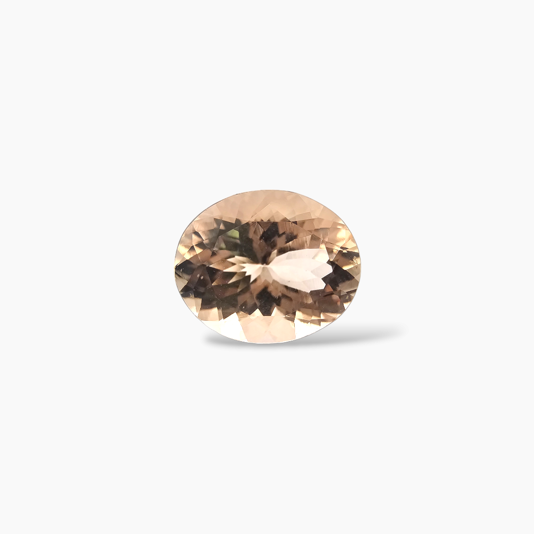 buy Natural Peach Morganite Stone 4.32 Carats Oval Cut (10 x 12 mm)