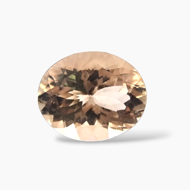 buy Natural Peach Morganite Stone 4.32 Carats Oval Cut (10 x 12 mm)
