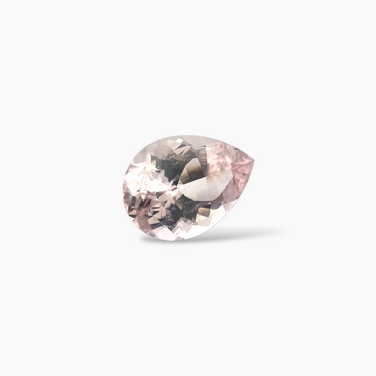 shop Natural Pink Morganite Stone 8.81 Carats Pear Cut (18 x 12 mm)