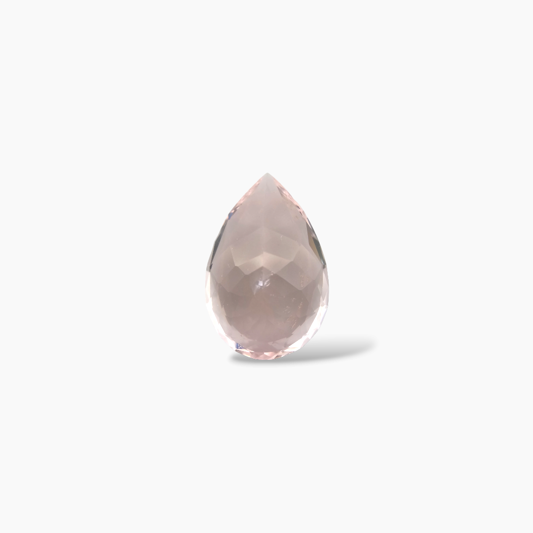loose Natural Pink Morganite Stone 8.81 Carats Pear Cut (18 x 12 mm)