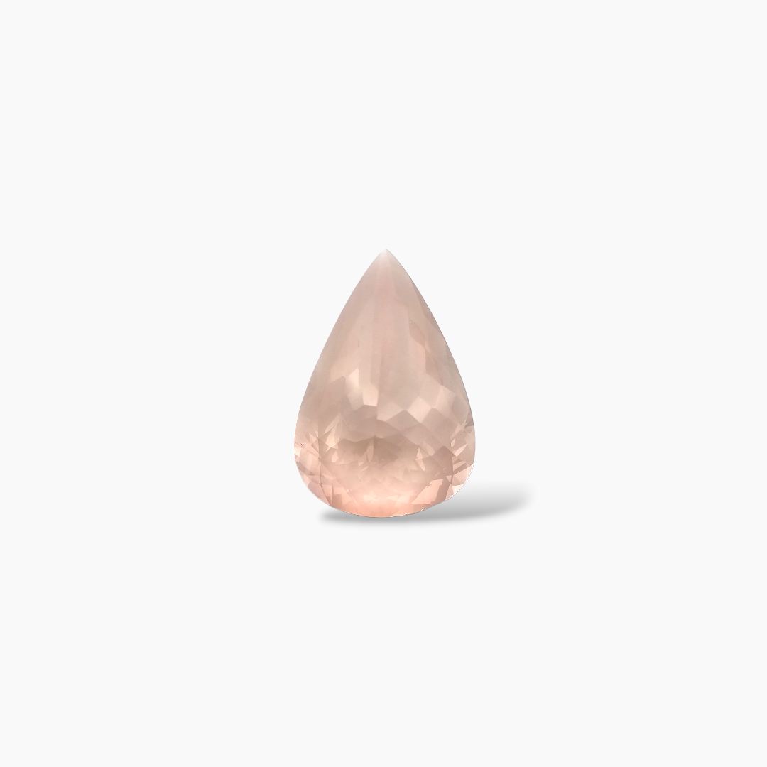 shop Natural Peach Morganite Stone 10.17 Carats Pear Cut (21.2 x 14.3 mm)