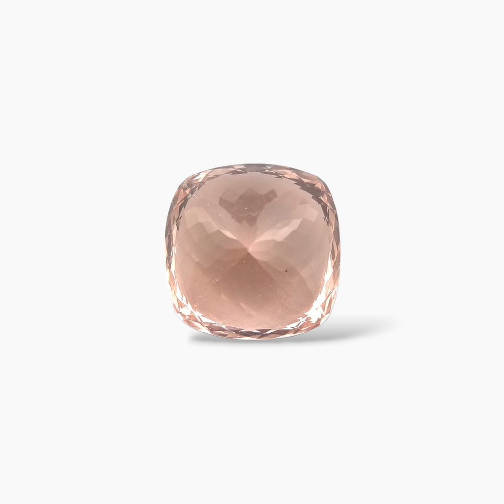 online Natural Peach Morganite Stone 7.73 Carats Cushion Cut (12 mm)