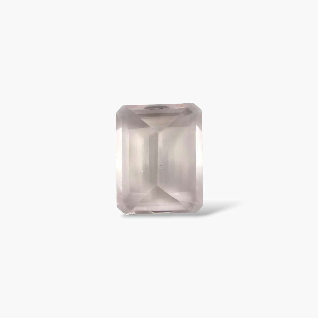 loose Natural Pink Morganite Stone 34.39 Carats Emerald Cut (14.6 x 19.7 mm) 