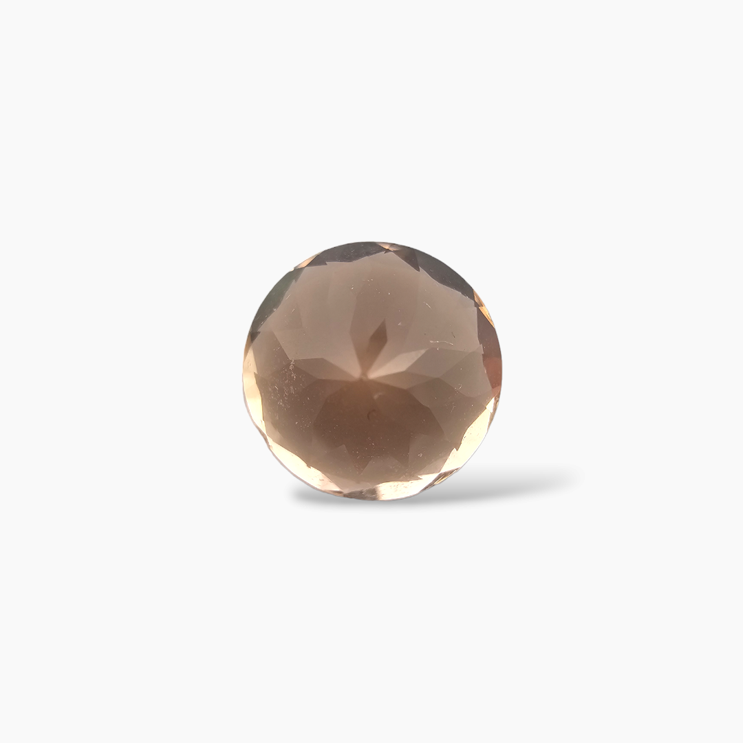 online Natural Peach Morganite Stone 3.14 Carats Round Cut (9 mm)