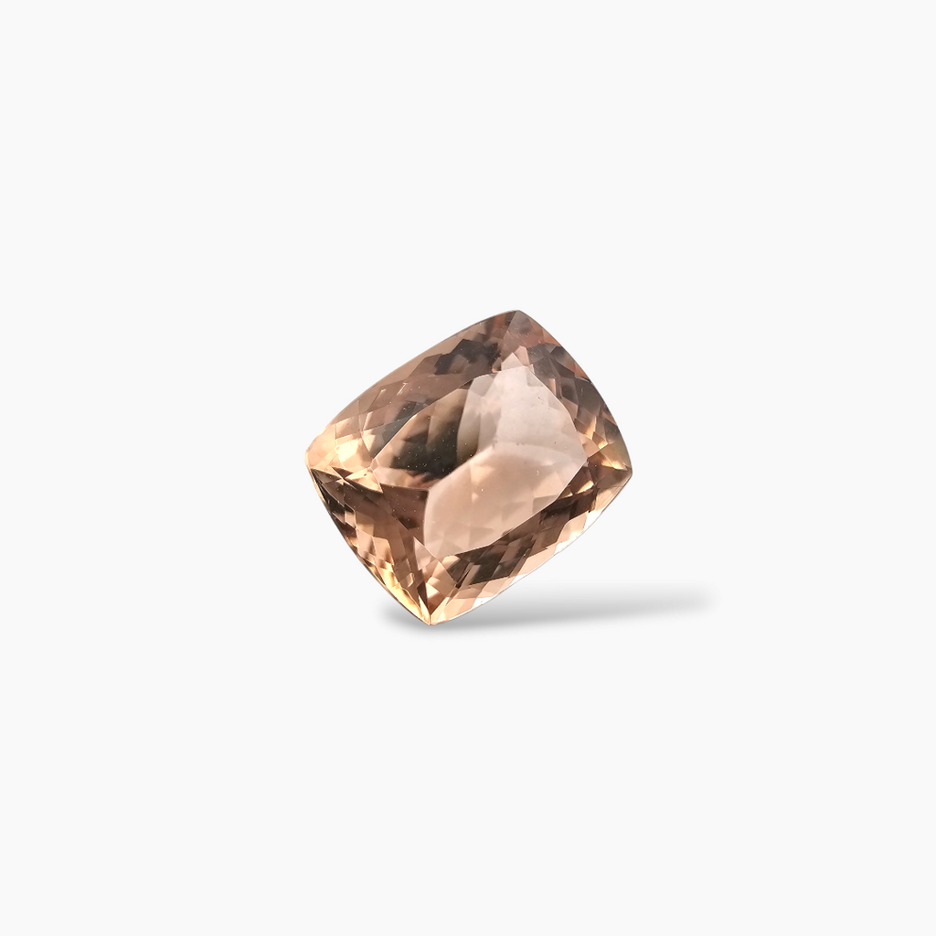 shop Natural Peach Morganite Stone 6.28 Carats Cushion Cut (13 x 9.8 mm)
