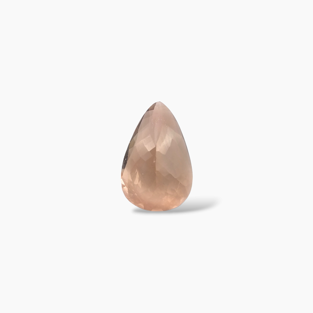 online Natural Peach Morganite Stone 4.27 Carats Pear Cut (15x10 mm) 