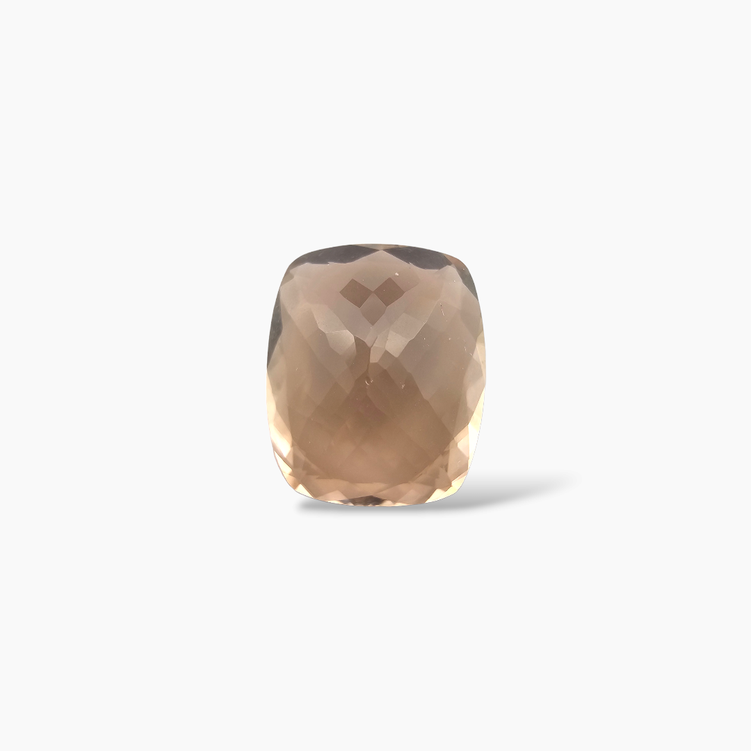 loose Natural Peach Morganite Stone 4.60 Carats Cushion Cut (12x10 mm)