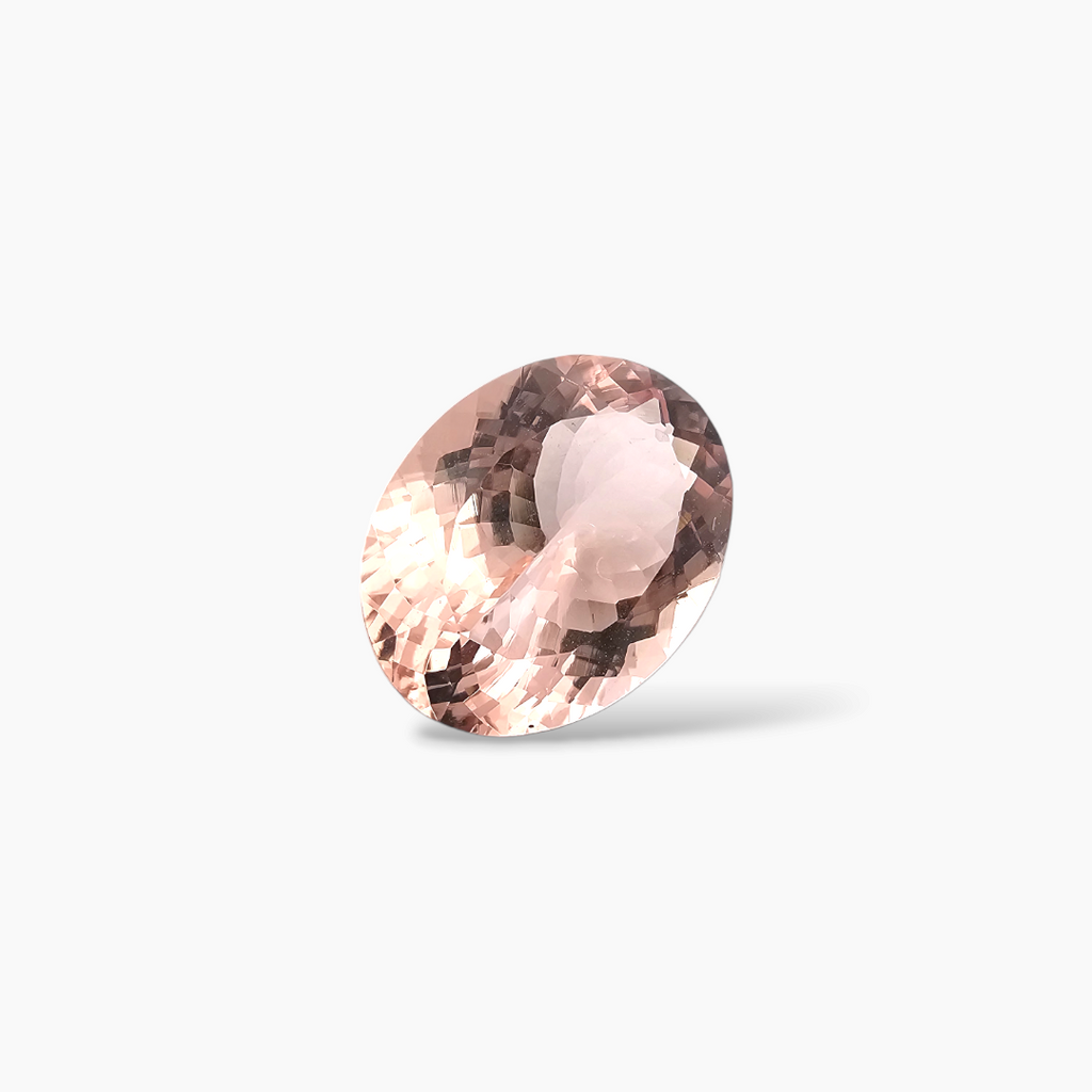 shop Natural Peach Morganite Stone 9 Carats Cushion Cut (16.5x12.5 mm)