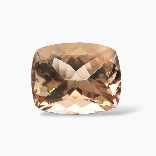 shop Natural Peach Morganite Stone 4.45 Carats Cushion Cut (11x9  mm)