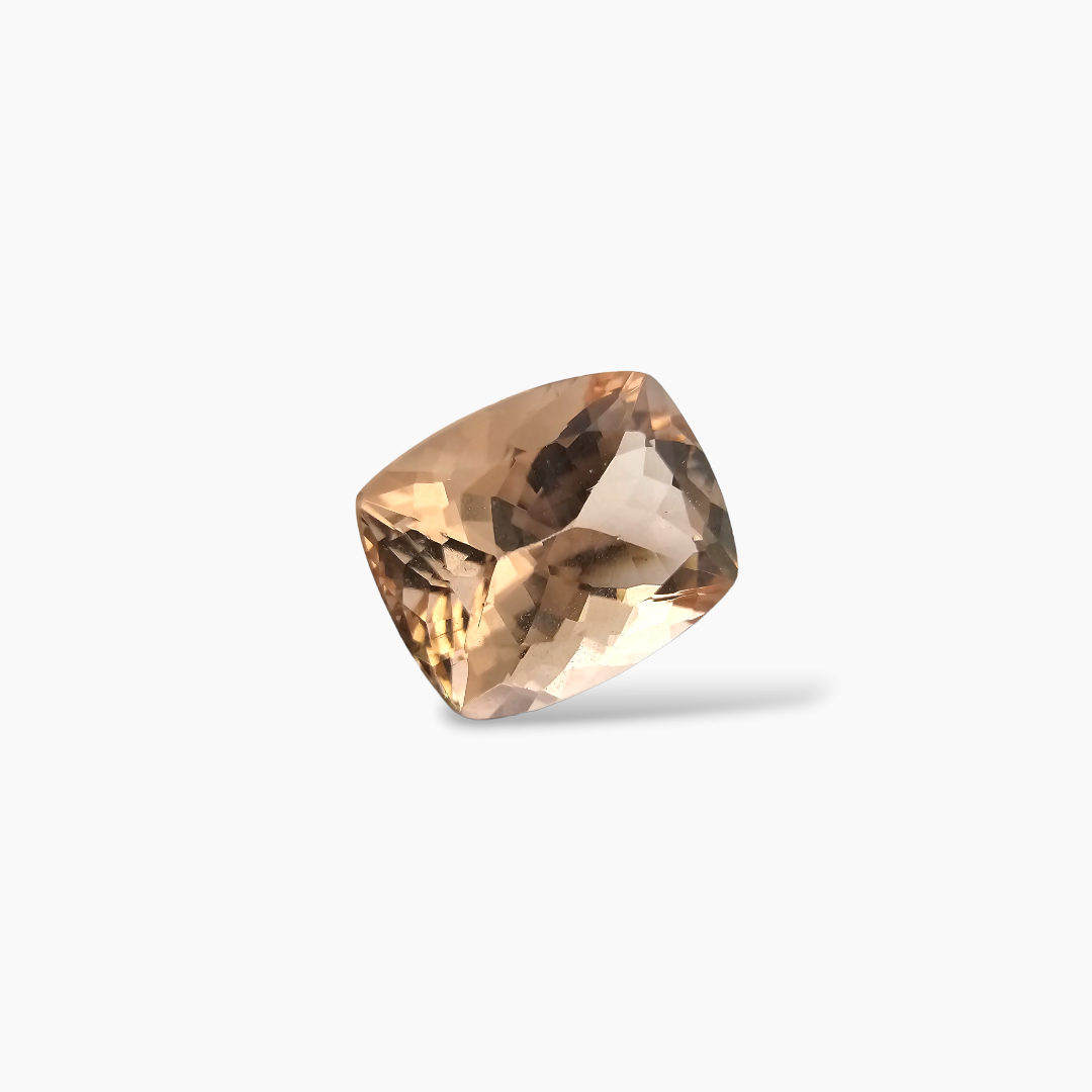 buy Natural Peach Morganite Stone 4.45 Carats Cushion Cut (11x9  mm)