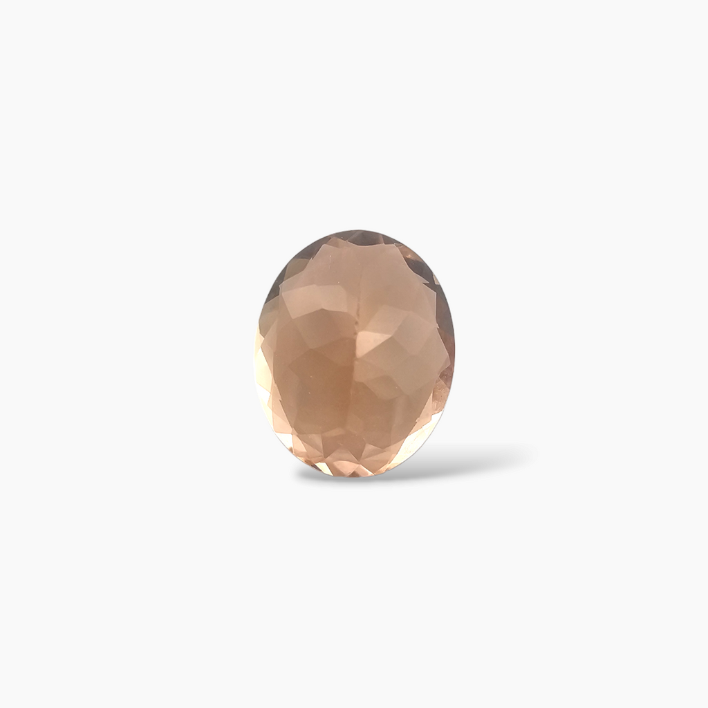 loose Natural Peach Morganite Stone 3.42 Carats Oval Cut (11x9 mm)