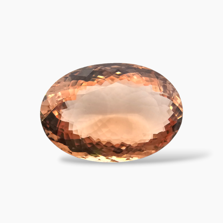 buy Natural Peach Morganite Stone 26.86 Carats Oval Cut ( 24.3x14.8 mm )
