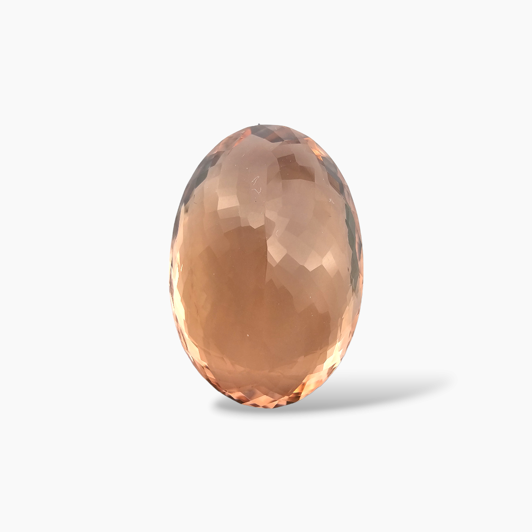 online Natural Peach Morganite Stone 26.86 Carats Oval Cut ( 24.3x14.8 mm )