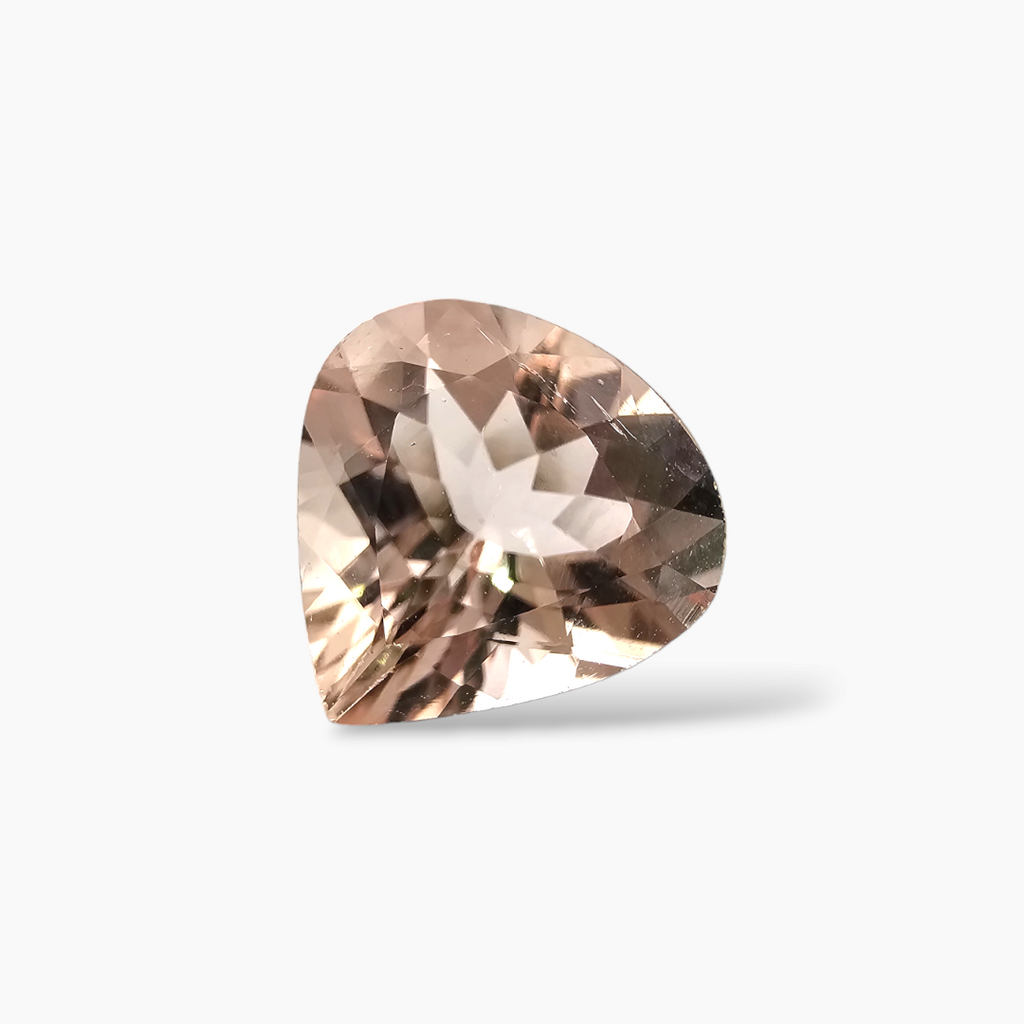 shop Natural Peach Morganite Stone 2.75 Carats Heart Cut (10 mm )
