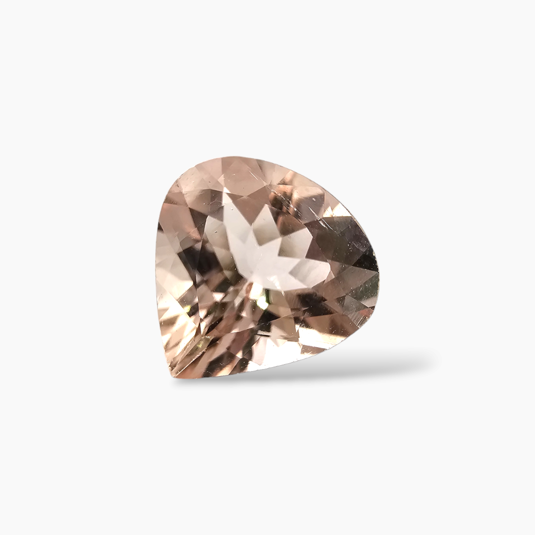 shop Natural Peach Morganite Stone 2.75 Carats Heart Cut (10 mm )