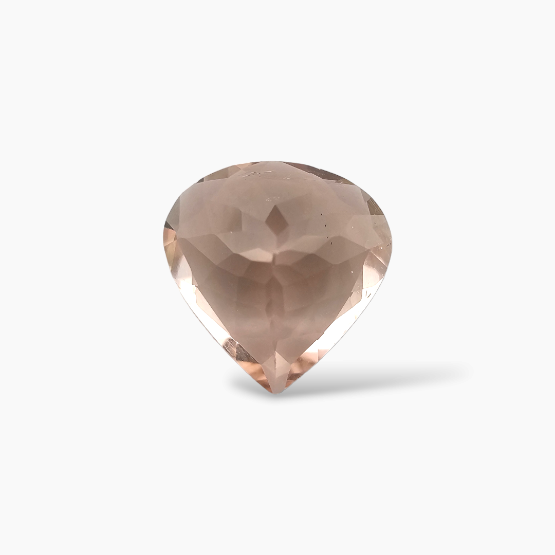 online Natural Peach Morganite Stone 2.75 Carats Heart Cut (10 mm )