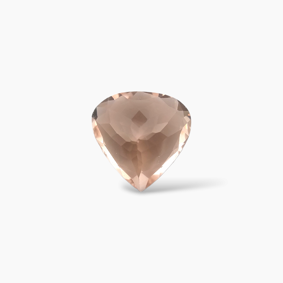 online Natural Peach Morganite Stone 2.65  Carats Heart Cut (10 mm)