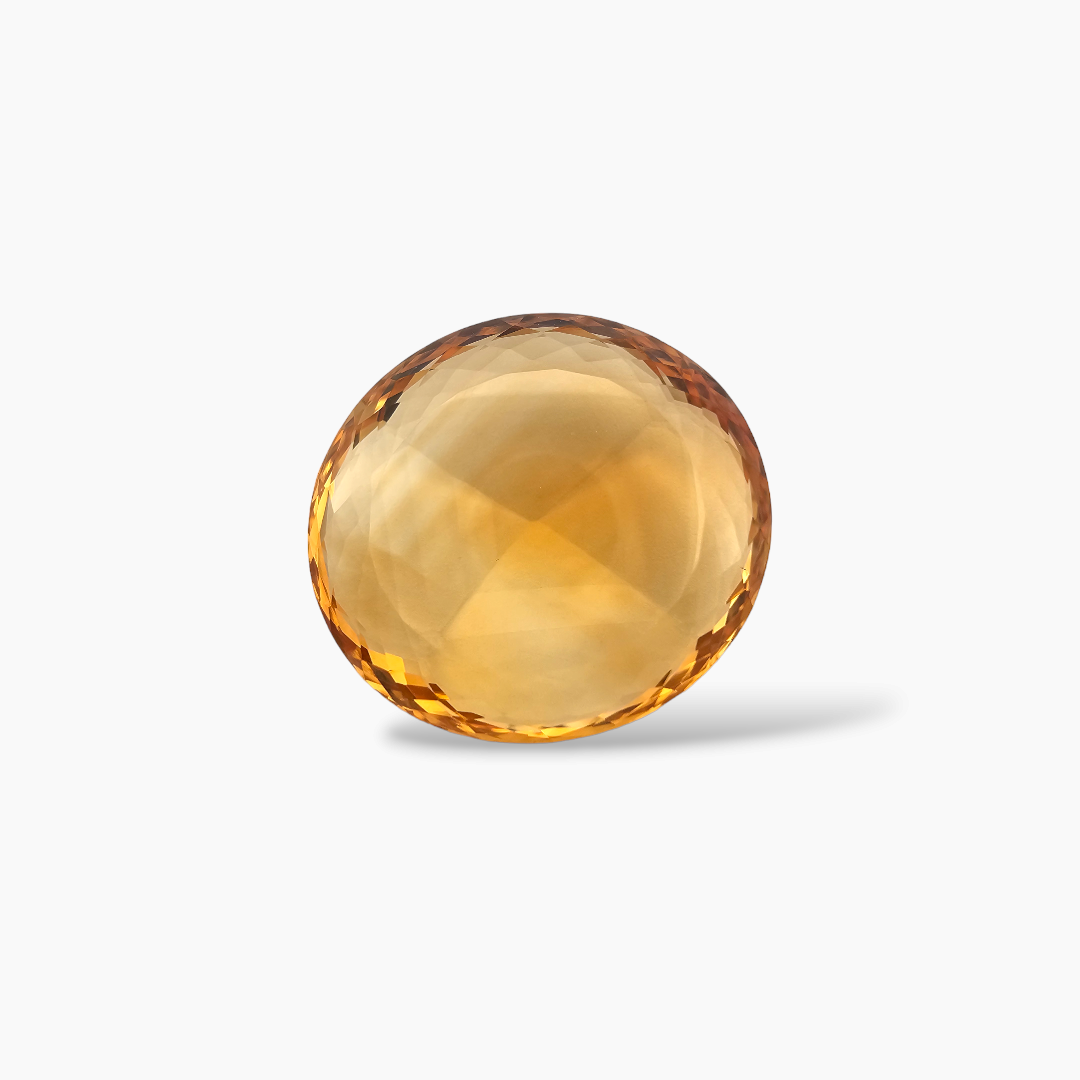 shop Natural Citrine Stone 38.95 Carats Round Cut (24.5x22.5 mm)]