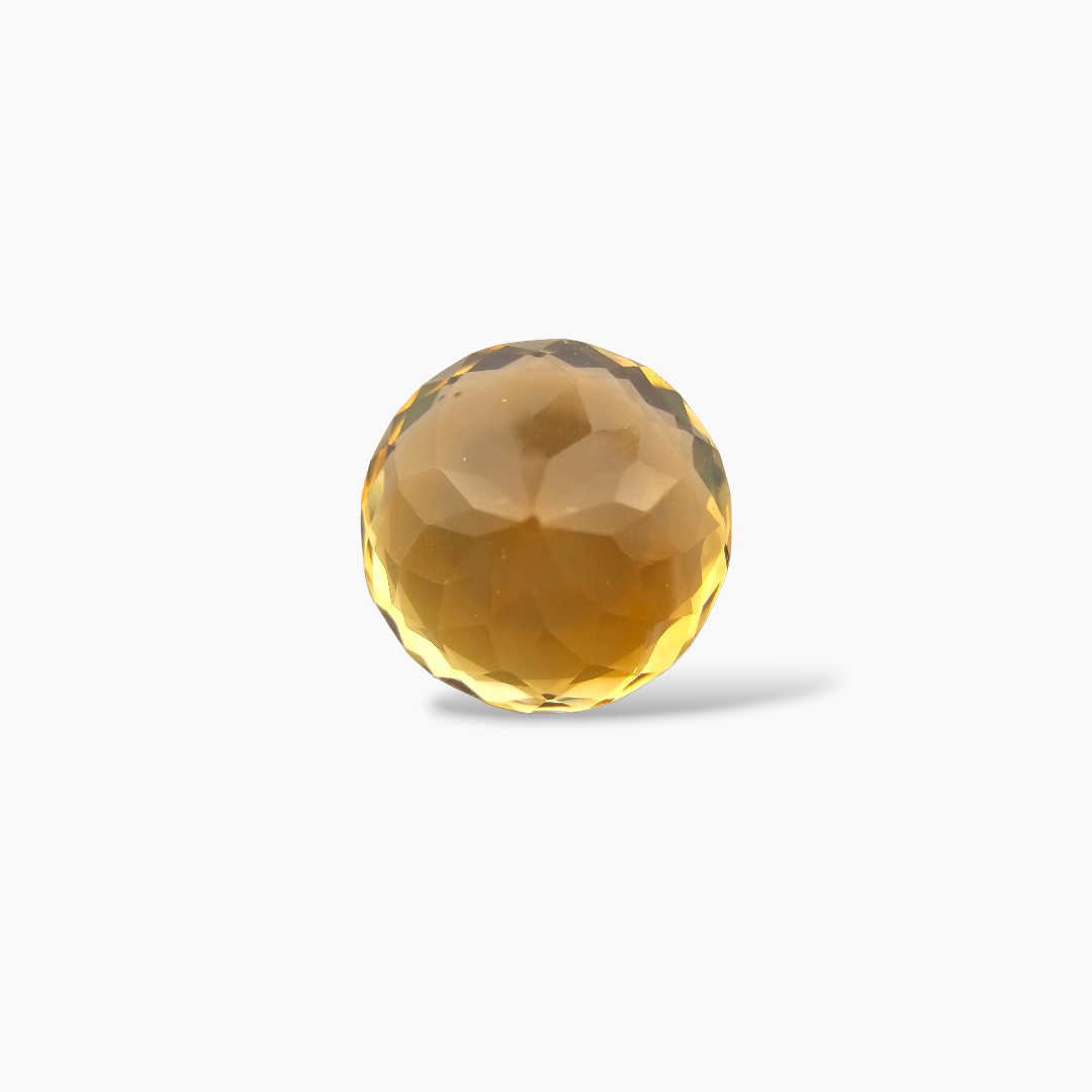 online Natural Citrine Stone 9.76 Carats Round Cut (14 mm)