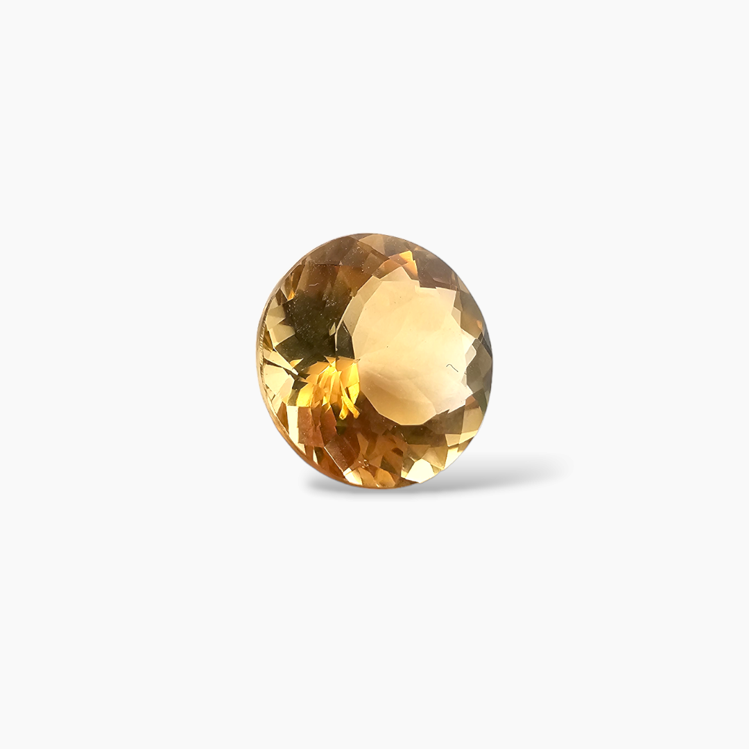 shop Natural Citrine Stone 9.23 Carats Round Cut (14 mm)