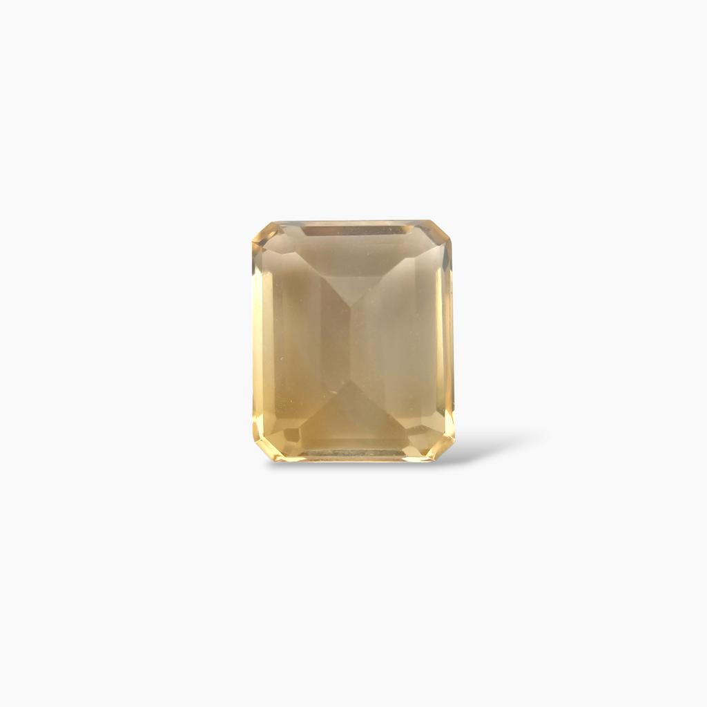 loose Natural Citrine Stone 6.40 Carats Emerald Cut (12x10  mm)