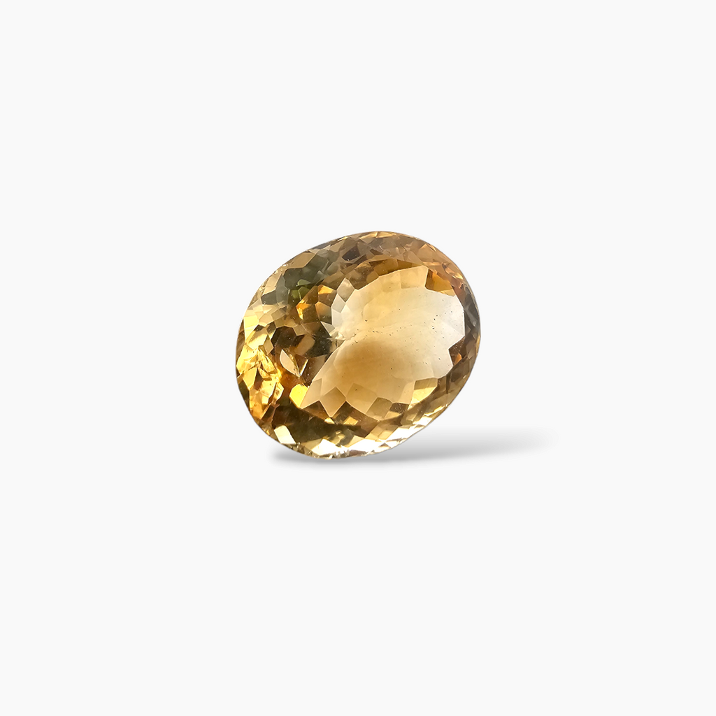shop Natural Citrine Stone 9.42 Carats Oval Cut (15.3X14 mm)