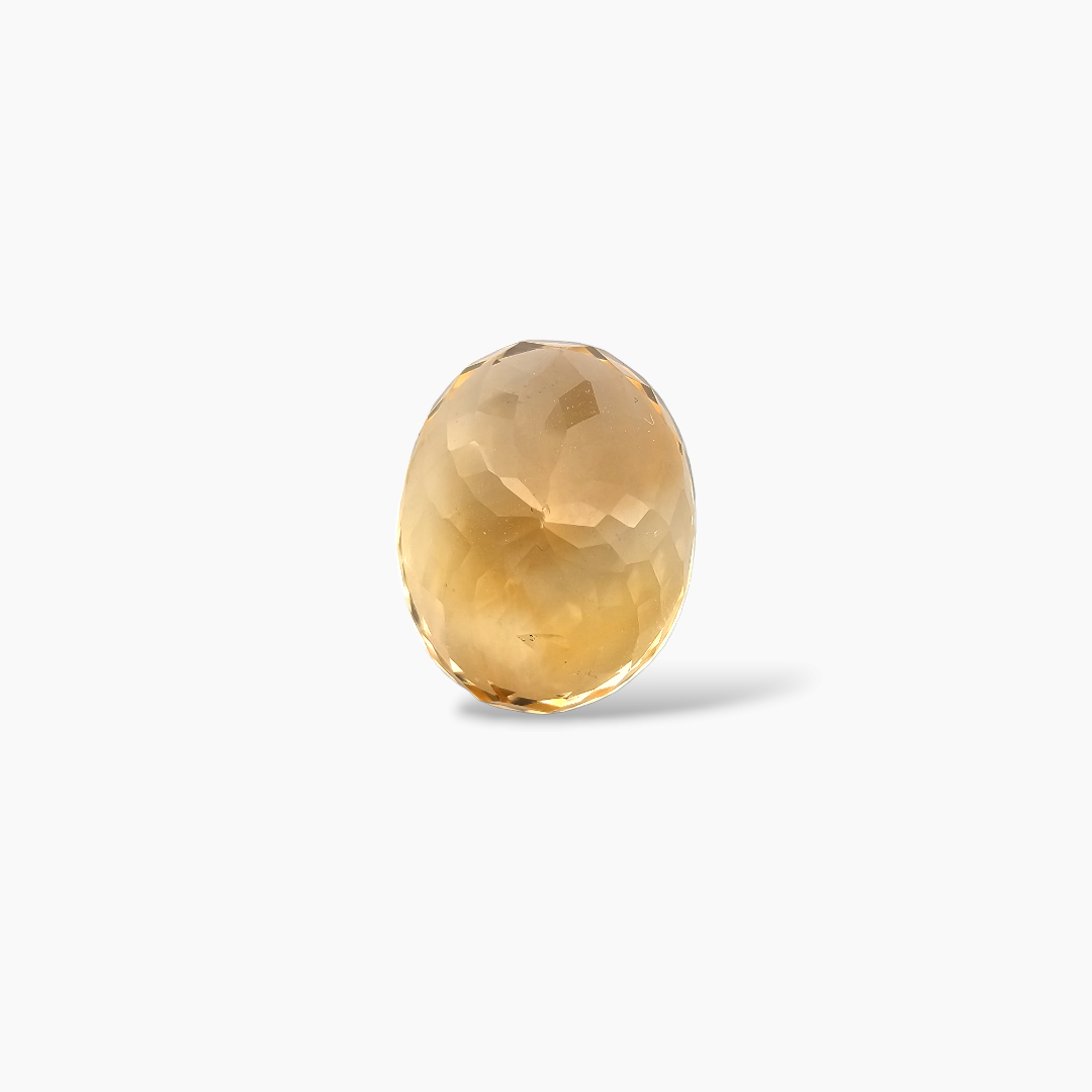 loose Natural Citrine Stone 9.42 Carats Oval Cut (15.3X14 mm)