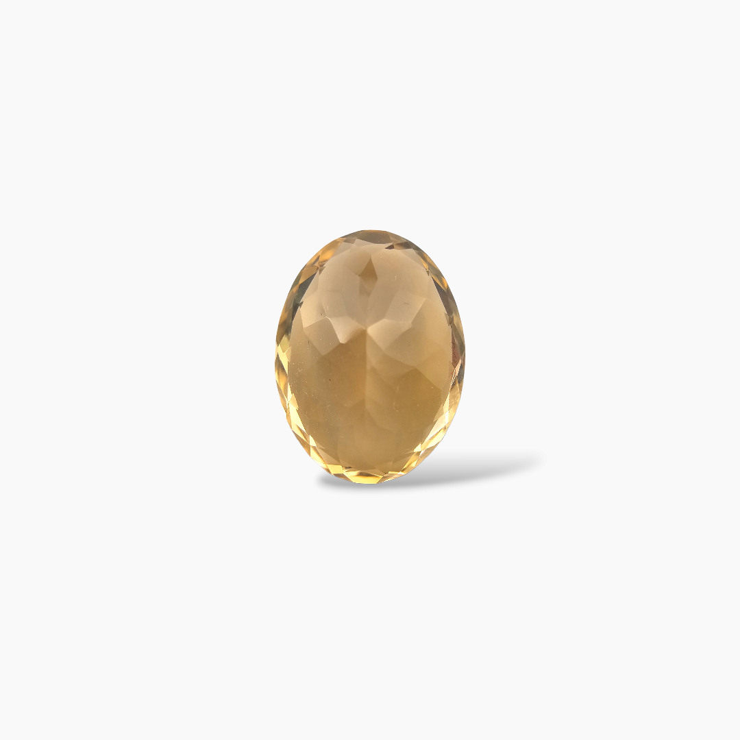 loose Natural Citrine Stone 8.48 Carats Oval Cut (16x12 mm)