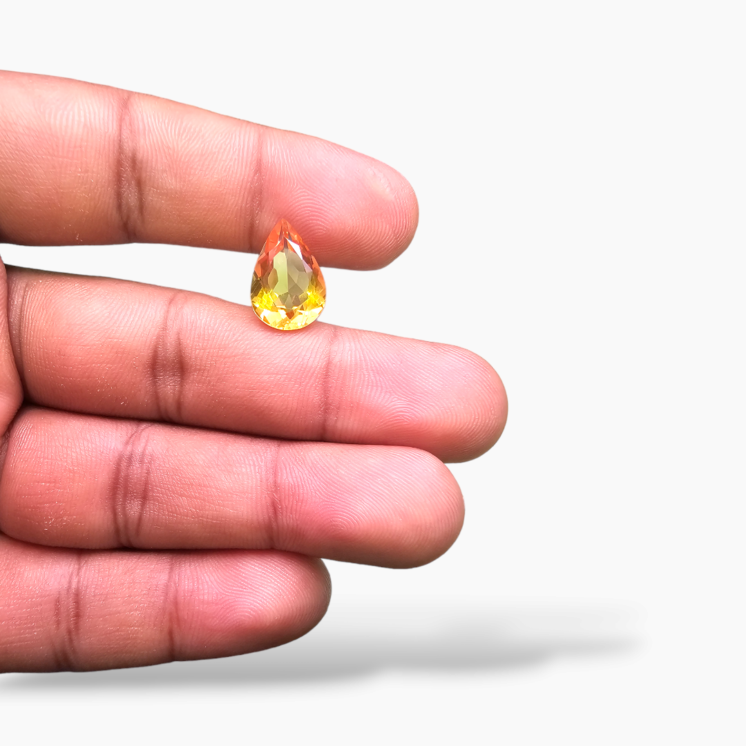 online Natural Citrine Stone 4.78 Carats Pear Cut (15x10 mm)