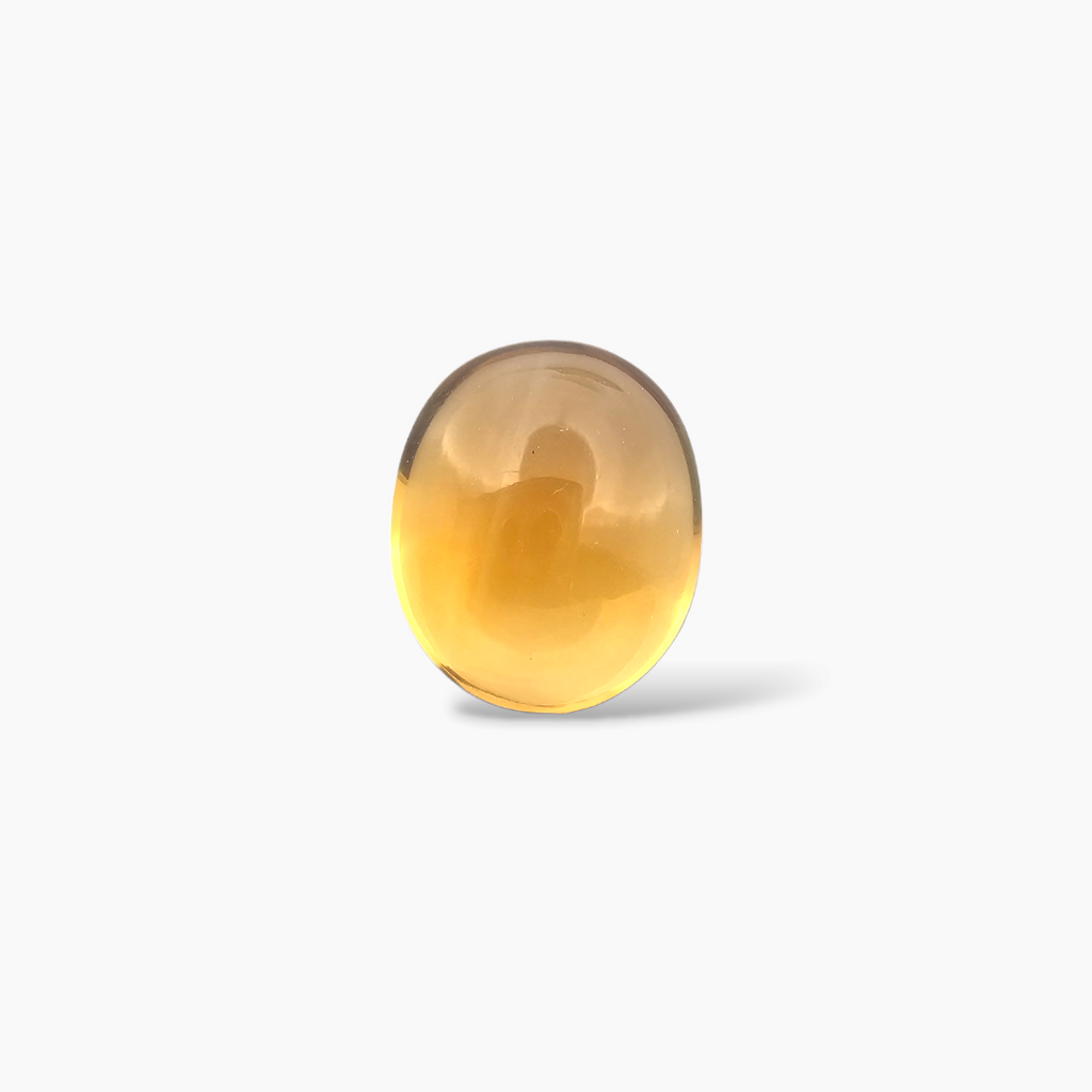 loose Natural Citrine Stone 5.88 Carats Cabochon  ( 13x10.6  mm)