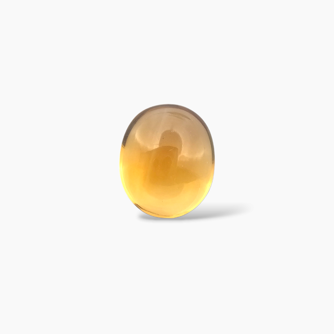 loose Natural Citrine Stone 5.88 Carats Cabochon  ( 13x10.6  mm)