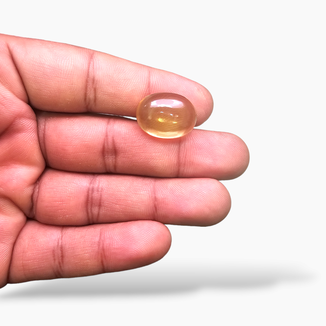 online Natural Citrine Stone 14.08 Carats Cabochon  ( 18.5x14.5 mm)