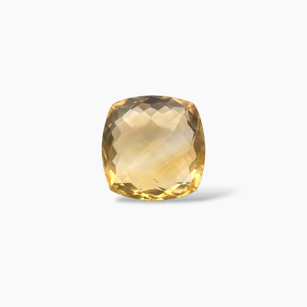 buy Natural Citrine Stone 9.88 Carats Cushion Cut( 13 mm)