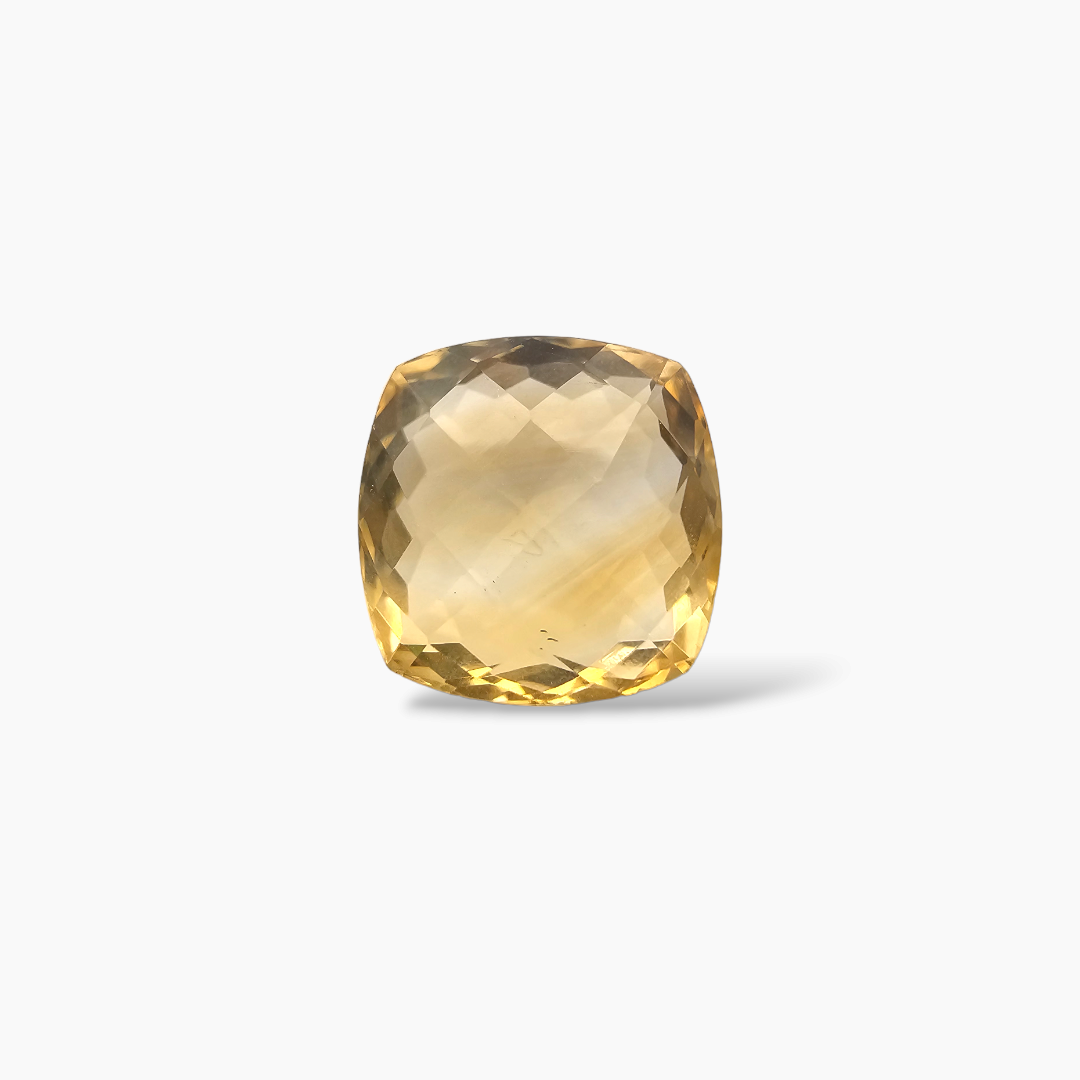 buy Natural Citrine Stone 9.88 Carats Cushion Cut( 13 mm)