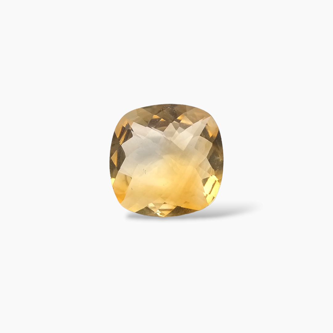 buy Natural Citrine Stone 6.48 Carats Cushion Cut ( 13 mm) 