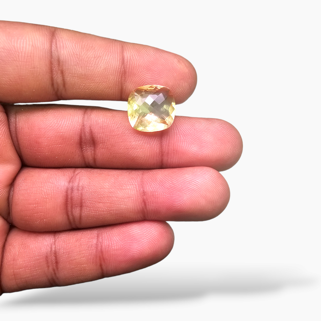 online Natural Citrine Stone 6.48 Carats Cushion Cut ( 13 mm)