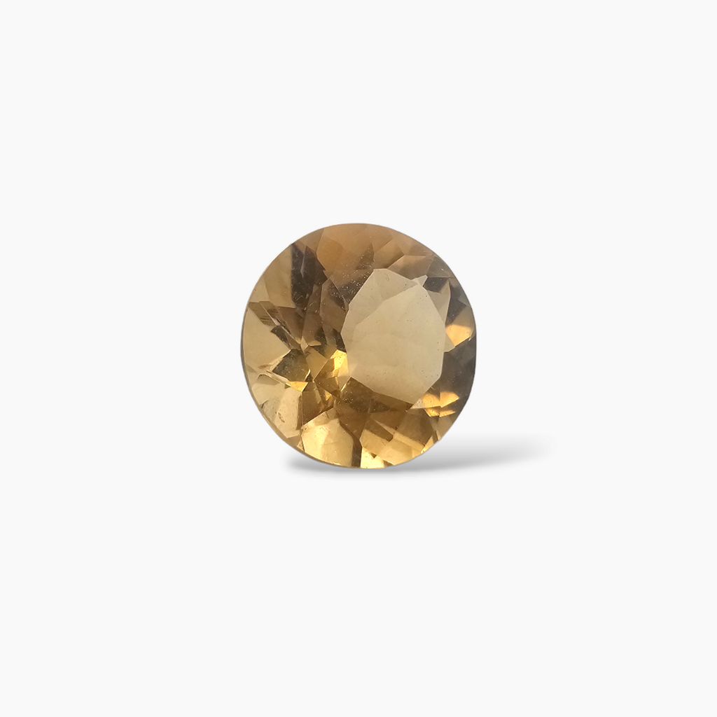 Natural Citrine Stone 3.04 Carats Round ( 10 mm)