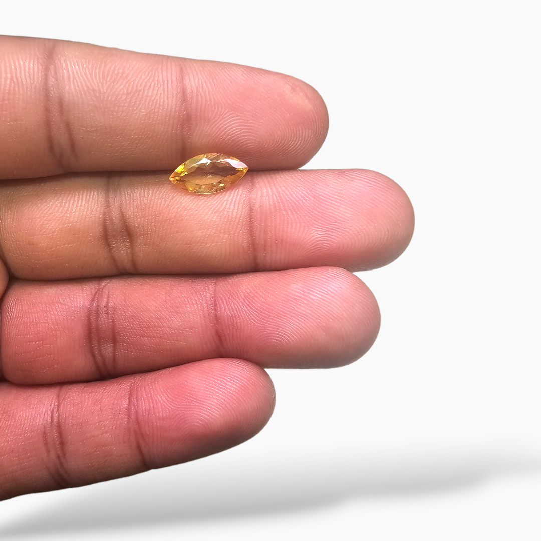 loose Natural Citrine Stone 1.51 Carats Marquise  ( 12x6  mm)