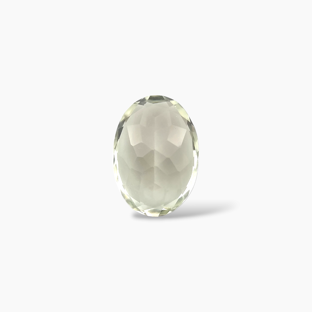 loose Natural Green Amethyst  Stone 6 Carats Oval   ( 14x10  mm)