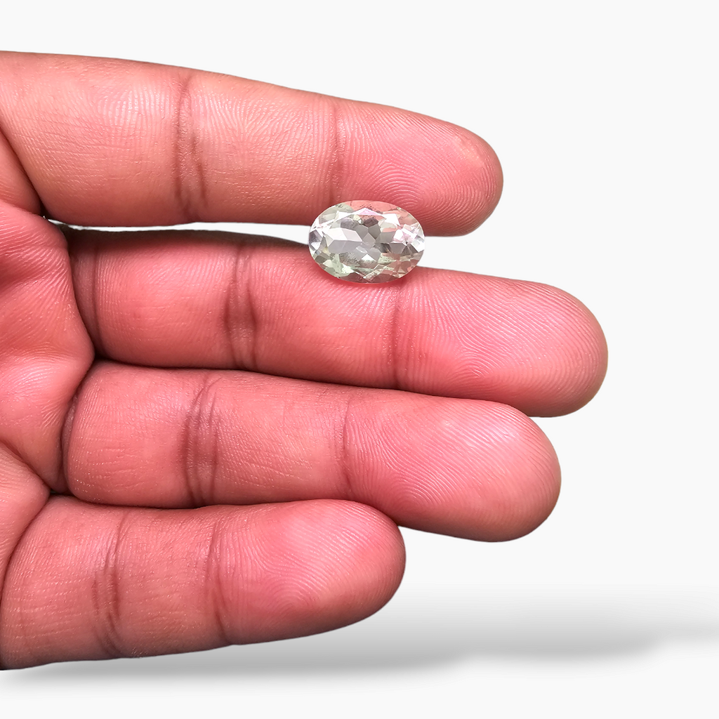 online Natural Green Amethyst  Stone 6 Carats Oval   ( 14x10  mm)